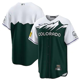 mens nike green colorado rockies 2022 city connect replica 